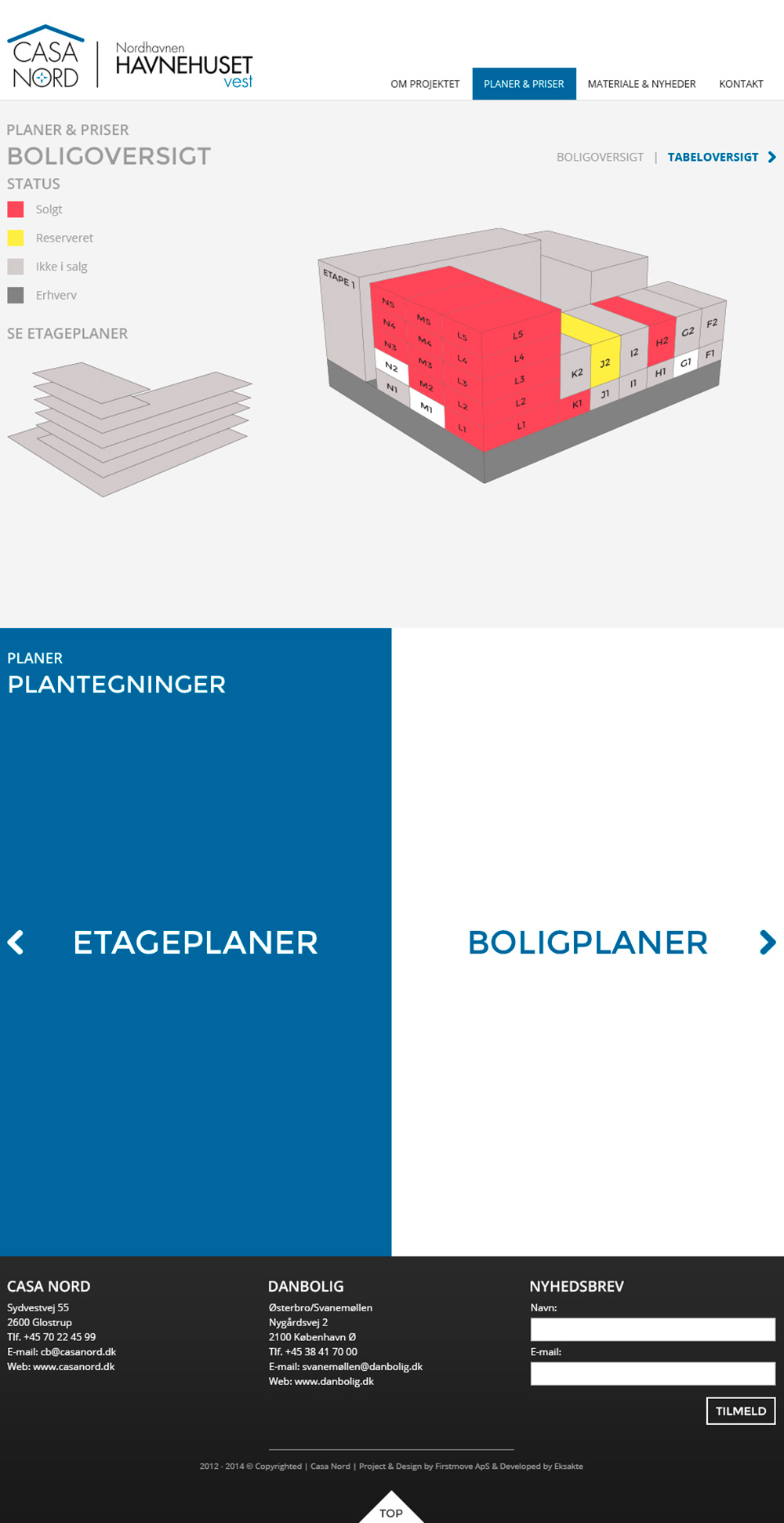 casa nord - havnehuset vest web design